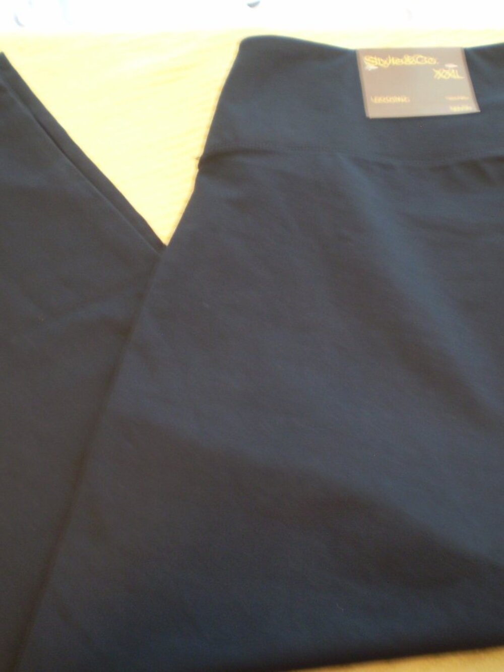 nwt$29.99 STYLE&CO NAVY BLUE ANKLE COMRESSION LEGGINGS SZ 14/16